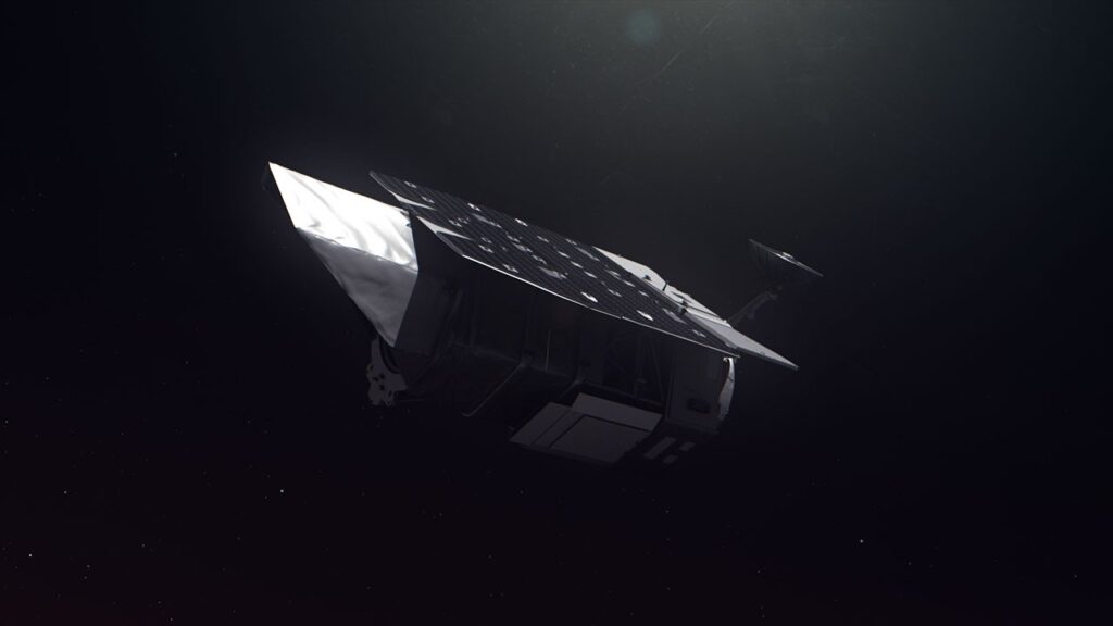 Artist's concept of NASA's Nancy Grace Roman Space Telescope in space